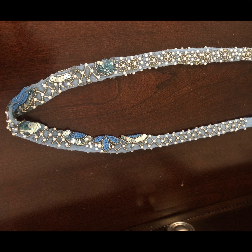 Mignonne Gavigan Krissie Scarf Necklace: Blue